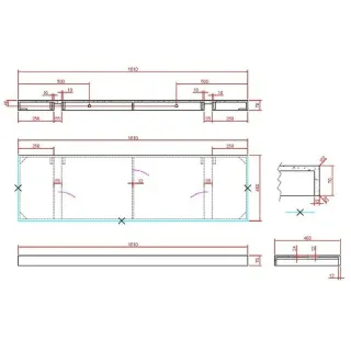Столешница Armadi Art Flat 869-160-CLCT 160 см calacatta